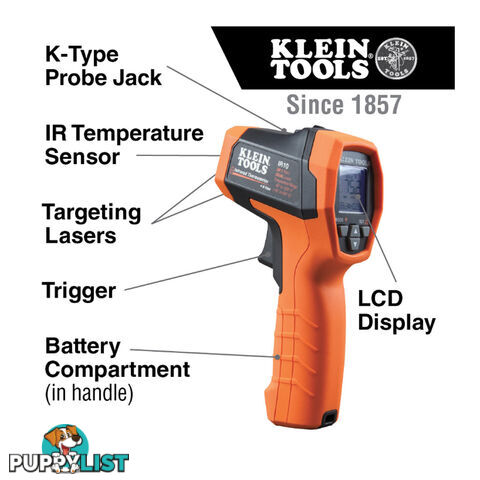 Klein Dual-laser infrared thermometer  - 20:1 -40 to 650Â°C SKU - IR10