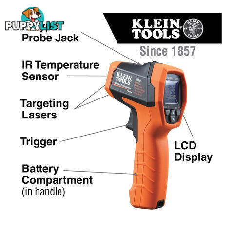 Klein Dual-laser infrared thermometer  - 20:1 -40 to 650Â°C SKU - IR10