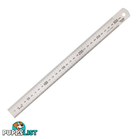 Toledo 300mm Ruler Stainless Steel Metric Single Sided Japanese Quality SKU - 300mm