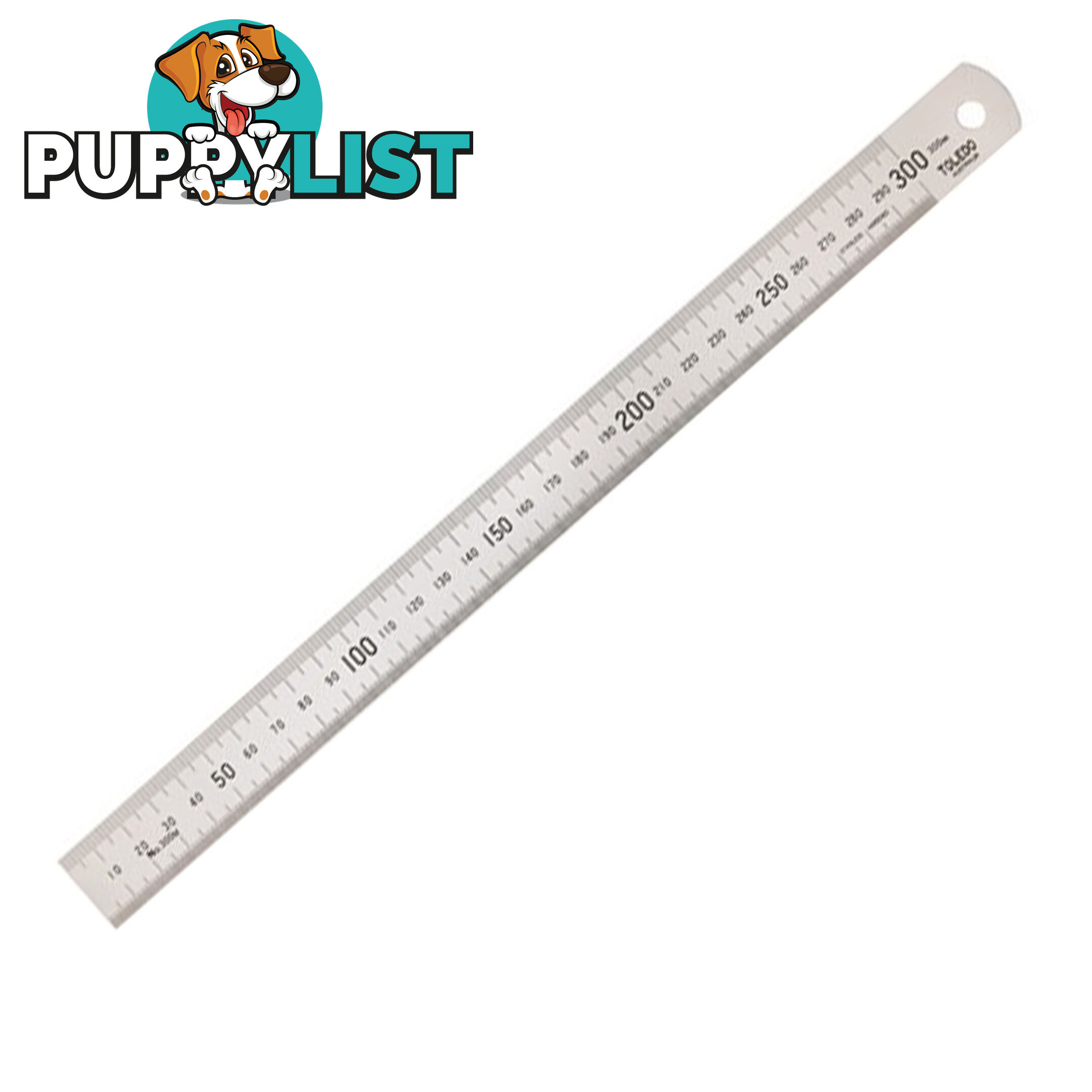 Toledo 300mm Ruler Stainless Steel Metric Single Sided Japanese Quality SKU - 300mm