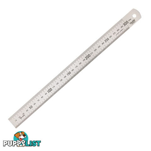 Toledo 300mm Ruler Stainless Steel Metric Single Sided Japanese Quality SKU - 300mm