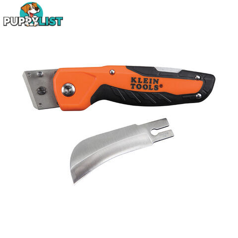 Klein Cable-Skinning Utility Knife with Replaceable Blade  Rubberised Handle SKU - 44218