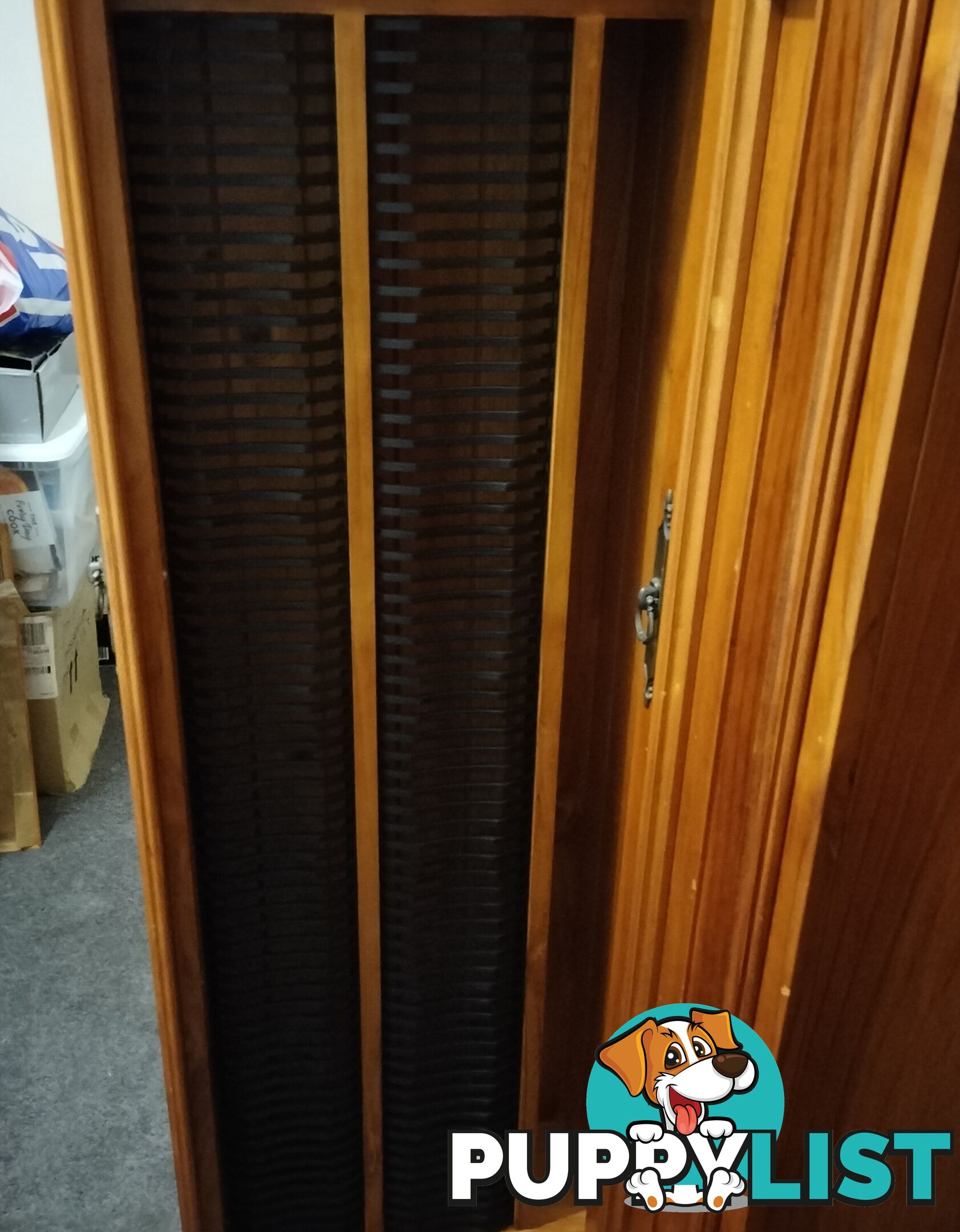 Twin matching DVD & CD cabinets