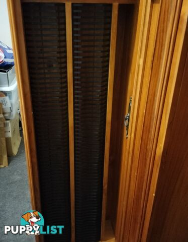Twin matching DVD & CD cabinets