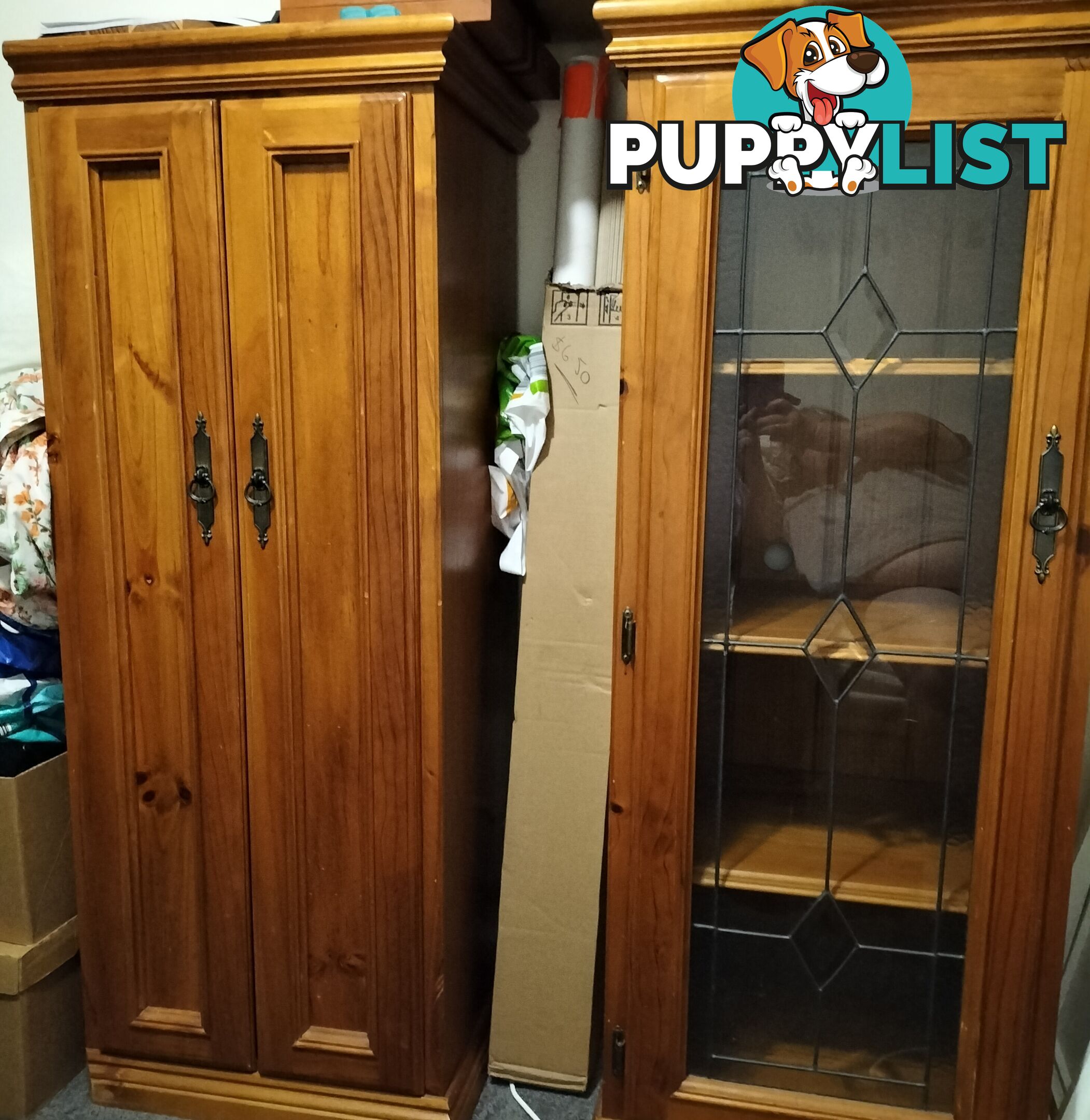 Twin matching DVD & CD cabinets