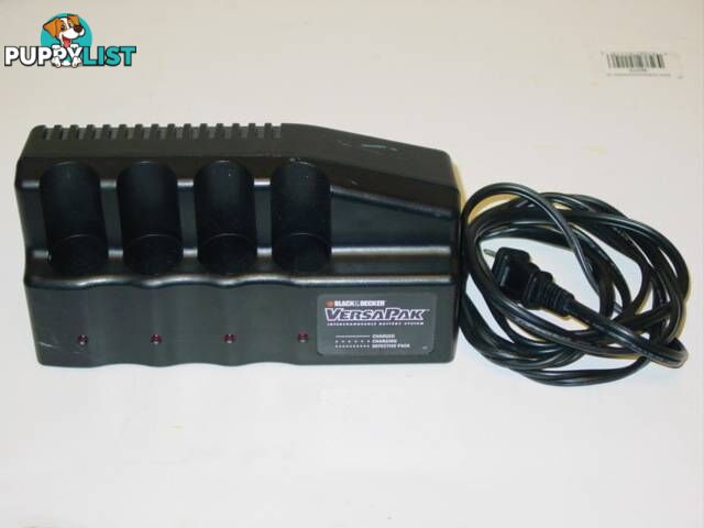 Black & Decker VersaPak VP160 4-Port Li Battery Charger 4.3V 1.1A