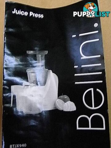 Cold Press Juicer Slow Juicer Premium Brand: Bellini near new c