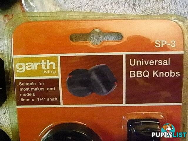 5 NEW Replacement BBQ Knob - 6MM OR 1/4 SHAFT 5PACK