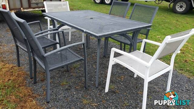 Aluminum outdoor setting