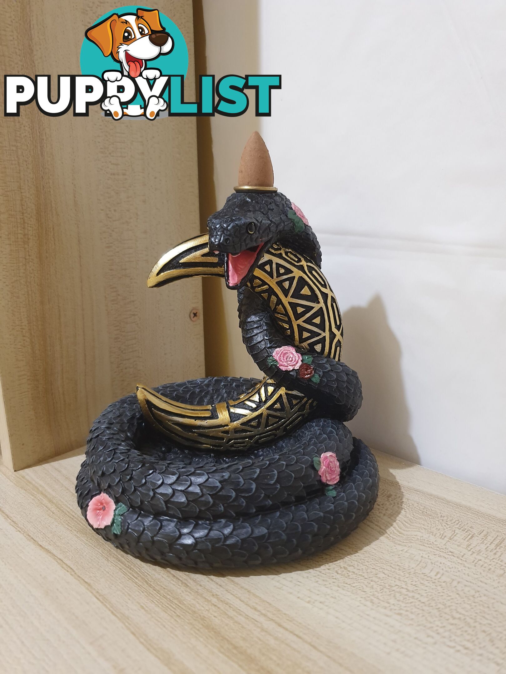 Black Snake Backflow Incense Burner