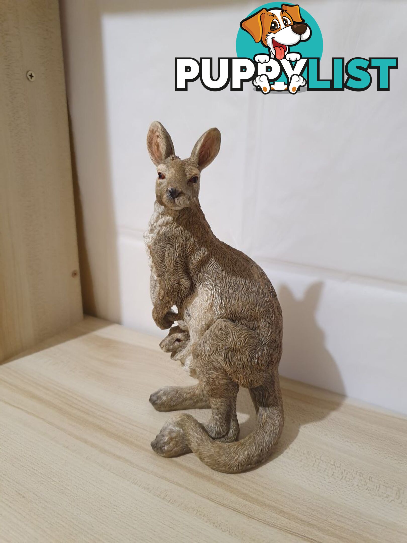 Kangaroo with Joey Figurine