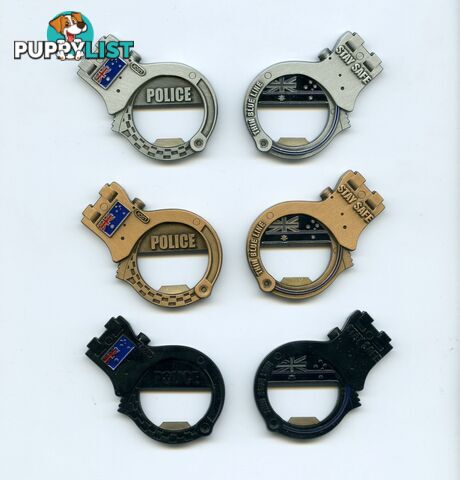 Police Handcuff Bottle Opener Challenge Coins