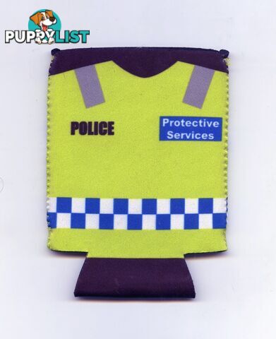 Police Protective Services Keyring and Stubby Holder.
