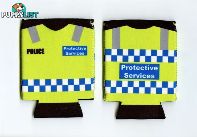 Police Protective Services Keyring and Stubby Holder.
