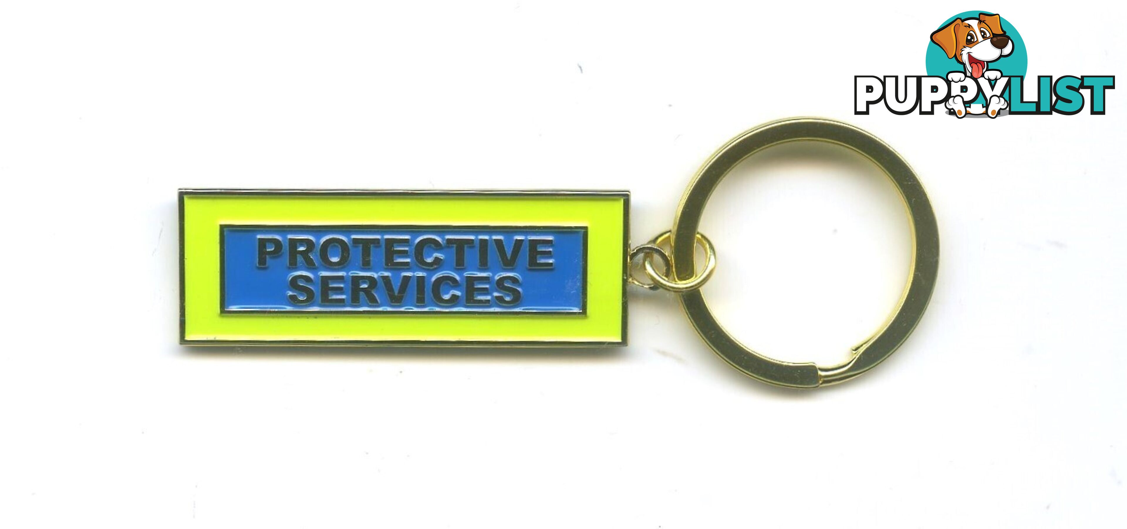 Police Protective Services Keyring and Stubby Holder.