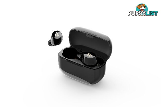 Edifier TWS1 Bluetooth Wireless Earbuds - BLACK/Dual BT Connectivity/Wireless Charging Case/12 hr playtime/9 hr Charge/8mm Magnetic Driver