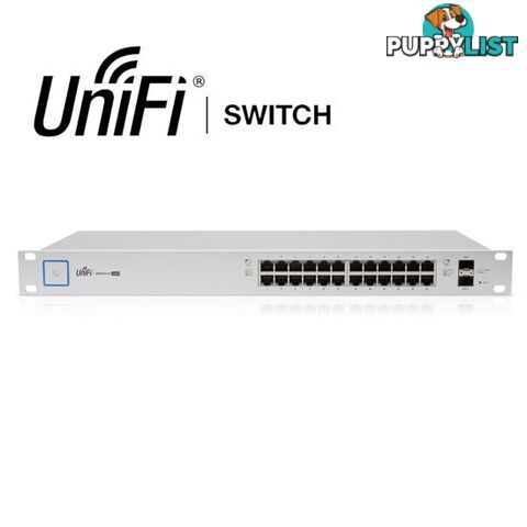 Ubiquiti UniFi US-24-250W 24 Port Managed PoE+ Gigabit Switch - UBIQUITI