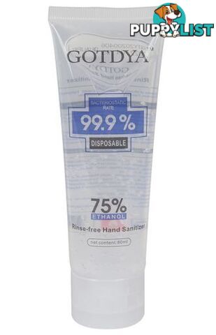 75% ALCOHOL ANTIBACTERIAL INSTANT HAND SANITISER 80ML - GOTDYA