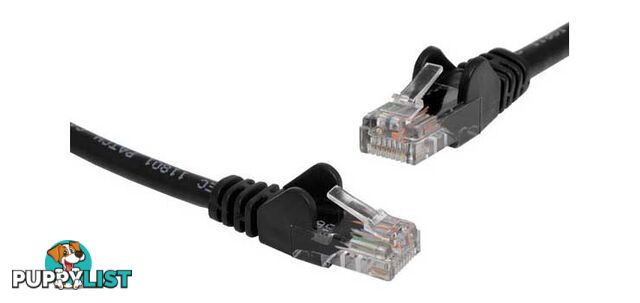 Black 1m Cat6 UTP Ethernet Patch Lead - DYNALINK