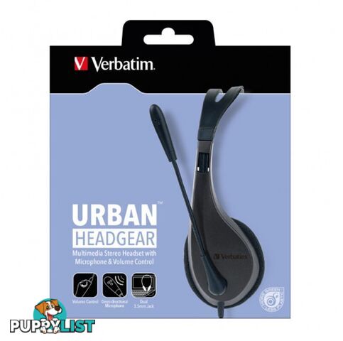 Verbatim School Multimedia Headset with Microphone Volume Control - Verbatim