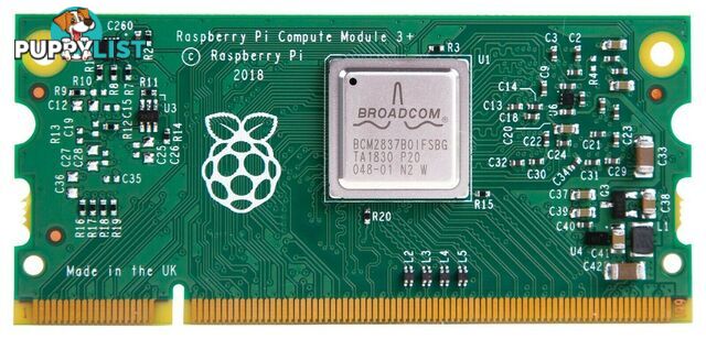 Single Board Computer, Raspberry Pi Compute Module 3 +, BCM2837B0 SoC, 16GB eMMC Memory