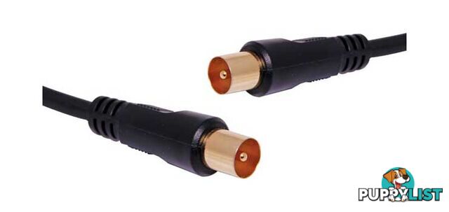 1.5m PAL Male to PAL Male TV Cable - DYNALINK