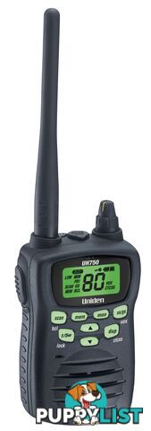 UNIDEN UH750 5 WATT SINGLE UNIT WATERPROOF HANDHELD - UNIDEN