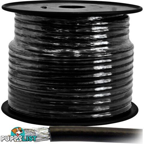 RG6 75OHM COAX QUAD SHIELD CABLE - 100M ROLL - DOSS