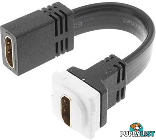 Flexible HDMI to HDMI Insert Suits Clipsal Wall Plates - DIGITEK