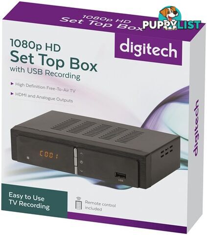 1080p HD Set Top Box with USB Recording - DIGITECH