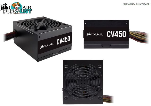 Corsair 450W CV Series CV450, 80 PLUS Bronze Certified, Compact design, ATX Power Supply - CORSAIR