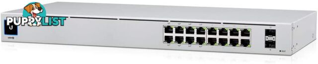 Ubiquiti UniFi 16-port Managed Gigabit Switch - 8x PoE+ Ports, 8x Gigabit Ethernet Ports, with 2x SFP - 60W - Touch Display - Fanless - GEN2 - UBIQUITI