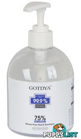 75% ALCOHOL ANTIBACTERIAL INSTANT HAND SANITISER 500ML - GOTDYA