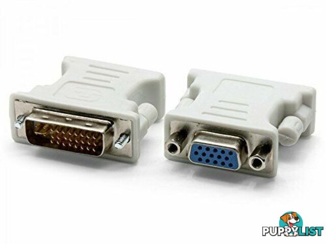 DVI Male 24+5 Pin to VGA 15 Pin Female Video Converter Adapter Socket DVI-I