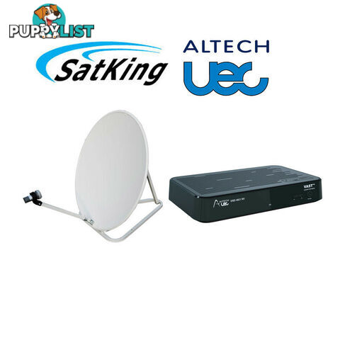 Vast Portable Satellite TV Dish Kit + Altech UEC DSD4921RV Sat Receiver Decoder - ALTECH UEC