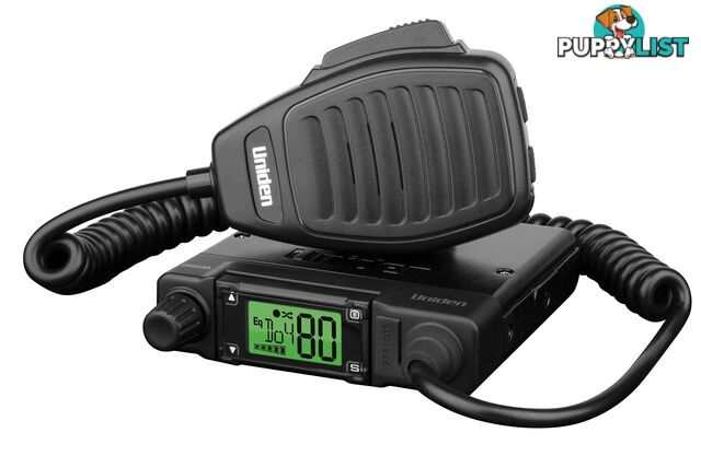 UNIDEN UH5030 Mini Compact Size with Large LCD And USB Charging UHF CB Mobile - UNIDEN