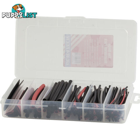 160 Piece Heat Shrink Pack Plastic Storage Case Kit - 9319236947821