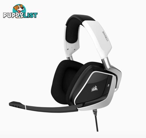 Corsair VOID Elite White USB Wired Premium Gaming Headset with DolbyÂ® Headphone 7.1 AUDIO - CORSAIR