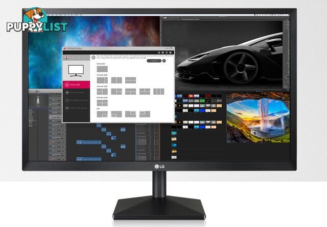 LG 22" 5ms 75Hz Full HD FreeSync Monitor - VGA/HDMI, Tilt, VESA 75 x 75 mm - LG