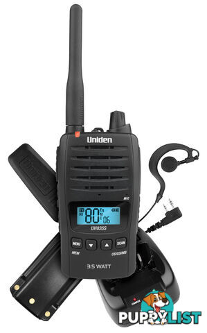 UNIDEN UH835S 3.5W UHF WATERPROOF HANDHELD - UNIDEN