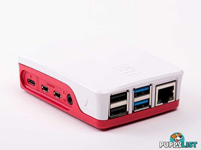 Raspberry Pi 4 Case, Red/White In stock! - RASPBERRY PI