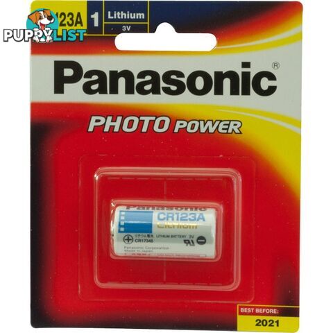 Copy of 3V LITHIUM BATTERY PANASONIC CR123A - PANASONIC