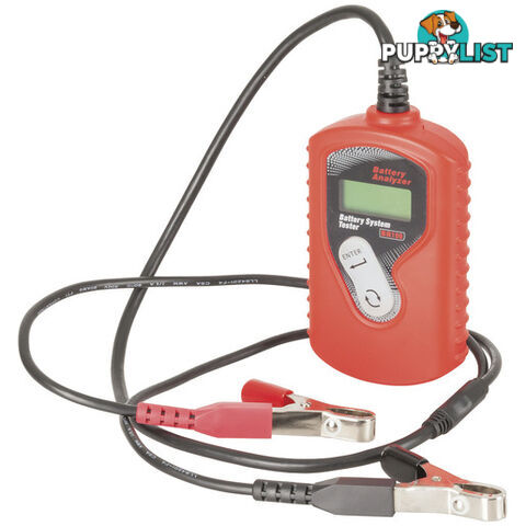 Battery System Tester 12V DC Lead Acid Battery Tester with LCD Display