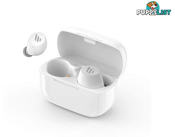 Edifier TWS1 Bluetooth Wireless Earbuds - WHITE/Dual BT Connectivity/Wireless Charging Case/12 hr playtime/9 hr Charge/8mm Magnetic Driver