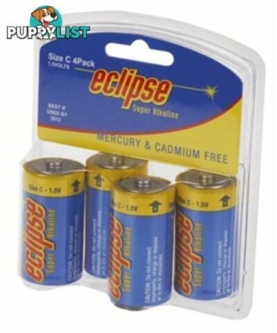 Eclipse Alkaline C Batteries Pk4 - Eclipse