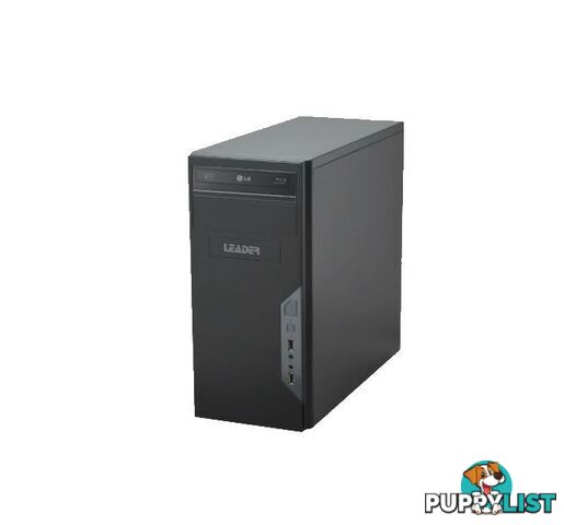 Leader Visionary 3210 Desktop, Intel i3-9100F, 4GB, 240GB SSD, 2GB AMD R5, Window 10 Home, 1 year Onsite Warranty, DVD, 500W PSU, Black, Mid Tower - LEADER