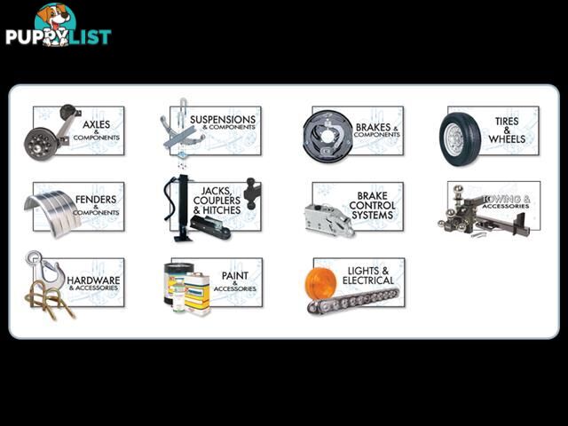 Trailer HQ 10" LM (with LM Bearings, Dust Cap, Oil Seal) WTE-HD-HQ-LM