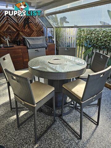 COLDIE 7 Piece Outdoor Bar Setting