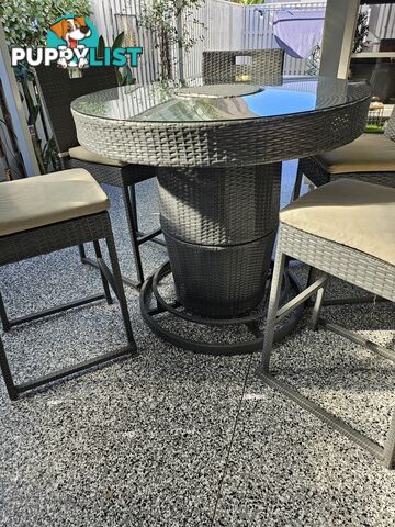 COLDIE 7 Piece Outdoor Bar Setting