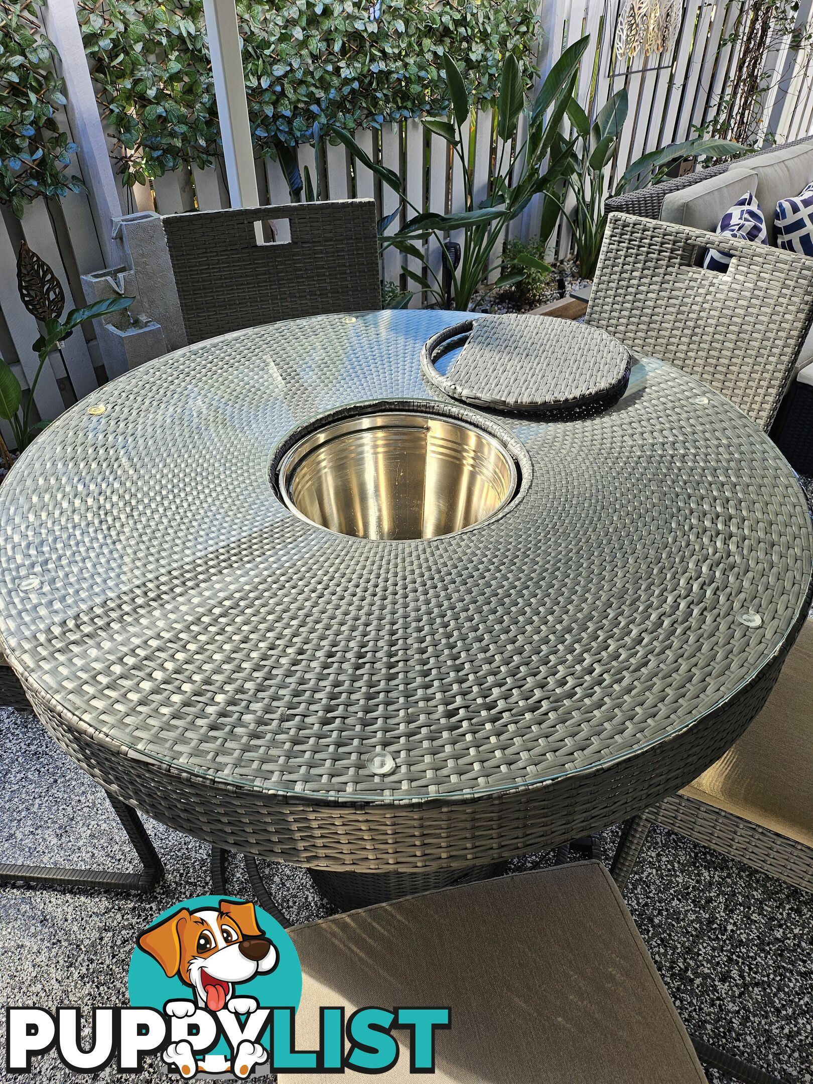 COLDIE 7 Piece Outdoor Bar Setting